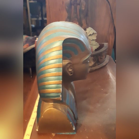 KING TUT! plaster bust - Picture 2 of 8